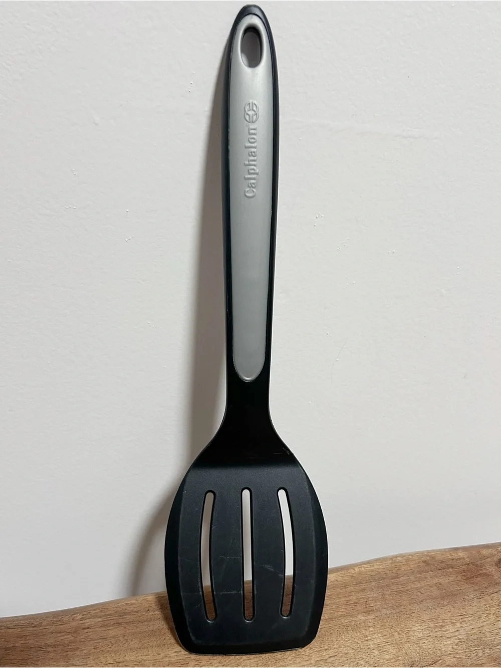 Calphalon Slotted Spatula Turner Flipper Utensil Black Silver